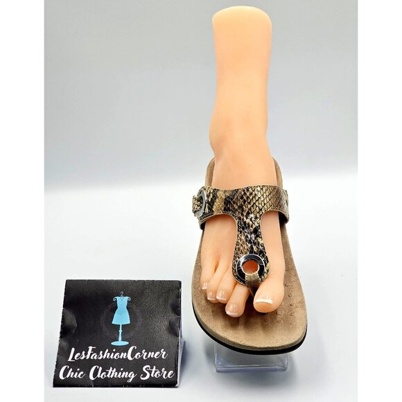 Vionic Women Lana Snake Skin Leather Podiatrist Designed  display picture 1